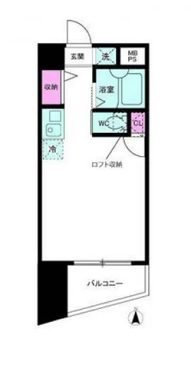 ロイヤルアメニティー新宿ビルの基準階図面