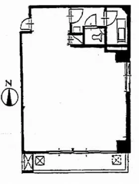 新宿光陽ビルの基準階図面