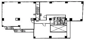 イトーピア六本木ビルの基準階図面