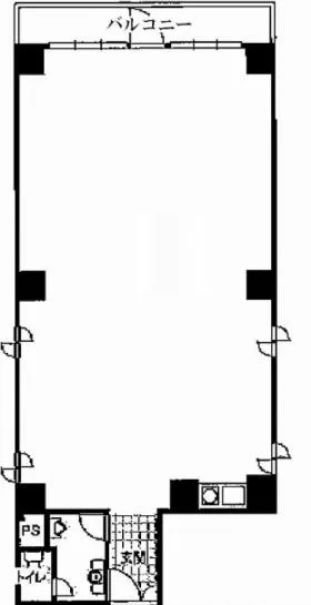米澤ビルの基準階図面