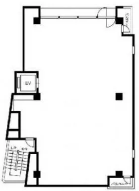 ハマ六本木ビルの基準階図面