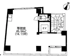 京王西新宿南ビルの基準階図面