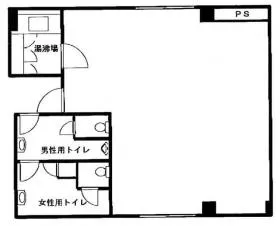 梅田ビルの基準階図面
