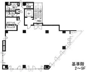 新宿SKYビルの基準階図面
