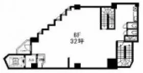 チガー南青山ビルの基準階図面