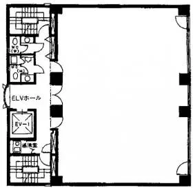 南青山三樹ビルの基準階図面
