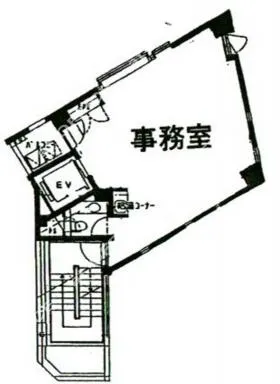IPC麻布龍土町(龍土館ビル)ビルの基準階図面