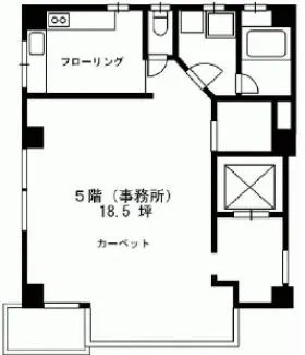 広尾山田ビルの基準階図面
