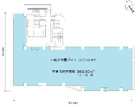 METLIFE青山ビルの基準階図面