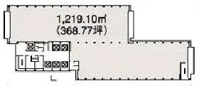 虎ノ門ダイビルイースト(旧虎の門三井ビルディング)の基準階図面