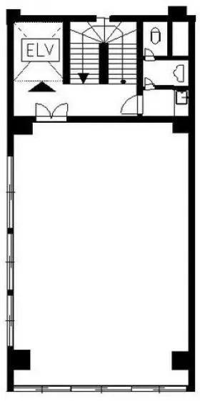 関東厨房機器会館の基準階図面