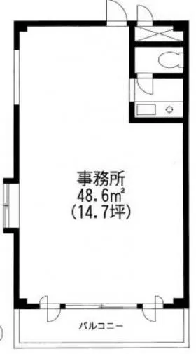 ヴィラ三田村ビルの基準階図面
