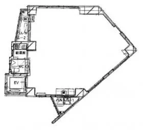 飯倉ITビルの基準階図面