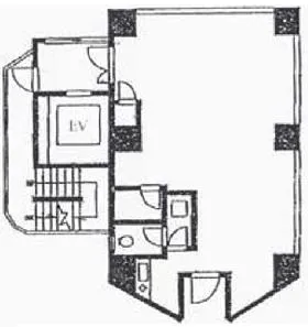 第4松坂ビルの基準階図面