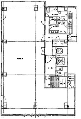 KDX三田ビルの基準階図面