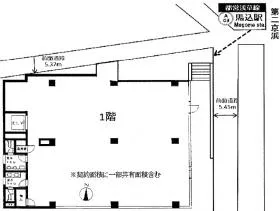 SAISEI馬込駅前ビルの基準階図面