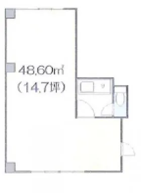 西新宿元木ビルの基準階図面