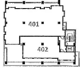 六本木インターナショナルアネックス (旧)田中ビルの基準階図面
