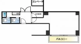 西新宿オークビルの基準階図面