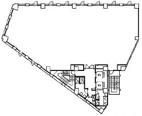 湯島一丁目ビルの基準階図面