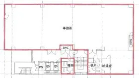 五反田ハタビルの基準階図面