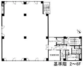 ビルネット築地(築地MFビル26号館)の基準階図面