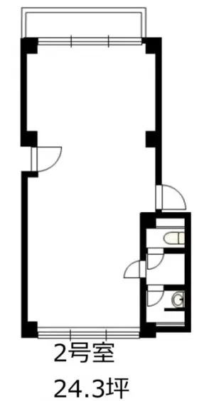 リッツパラシオビルの基準階図面