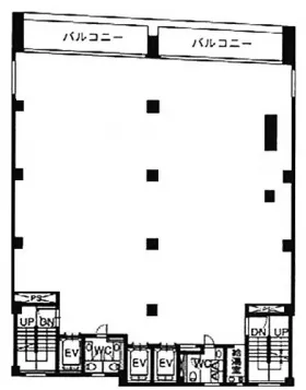 イマス久松町ビルの基準階図面
