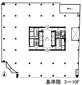八重洲三井ビルの基準階図面