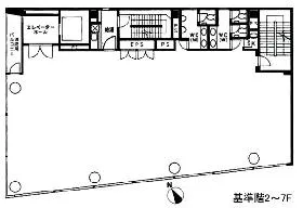 ヨシザワビルの基準階図面