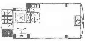 四谷学院(旧:柴山銀座)ビルの基準階図面