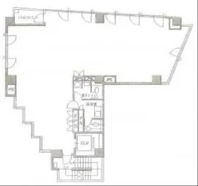 萩原第2ビルの基準階図面