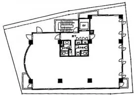 広尾ビルの基準階図面