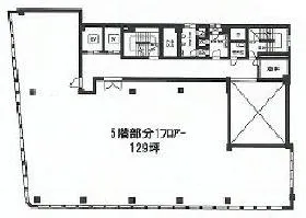 新宿ロイヤルビルの基準階図面
