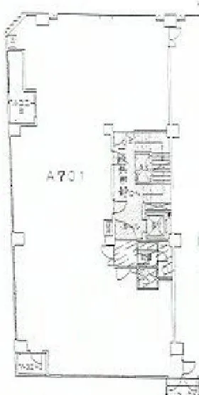 新宿旭A館ビルの基準階図面