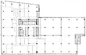 京セラ原宿ビルの基準階図面