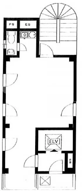 ACN恵比寿西(旧ビッグツリー)ビルの基準階図面