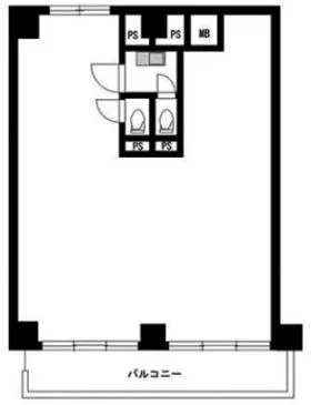 ヴェラハイツ恵比寿東ビルの基準階図面