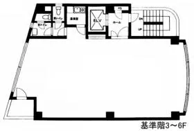第2長澤ビルの基準階図面