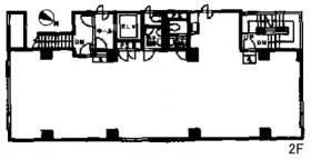 乗物町中央ビルの基準階図面