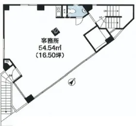 ShibuyaⅠビルの基準階図面