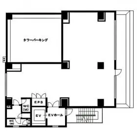 渋谷TRビルの基準階図面