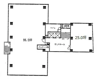 第3東ビルの基準階図面