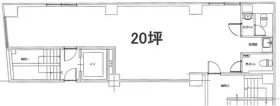 京橋鈴木ビルの基準階図面