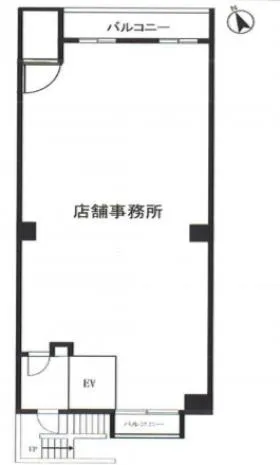 ドルチェ渋谷ビルの基準階図面
