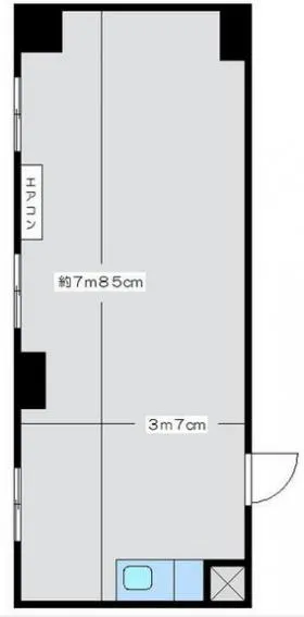 南平台ヒルスビルの基準階図面