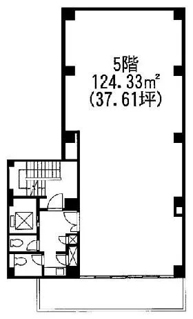 藤井第一ビルの基準階図面