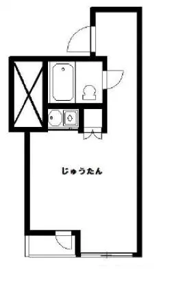 キャッスル新宿ビルの基準階図面