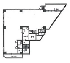 メイプル代々木ビルの基準階図面