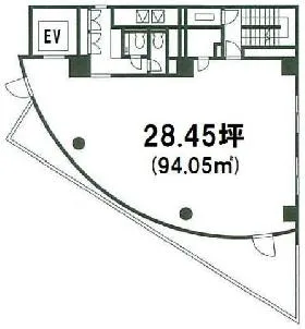 VORT渋谷の基準階図面